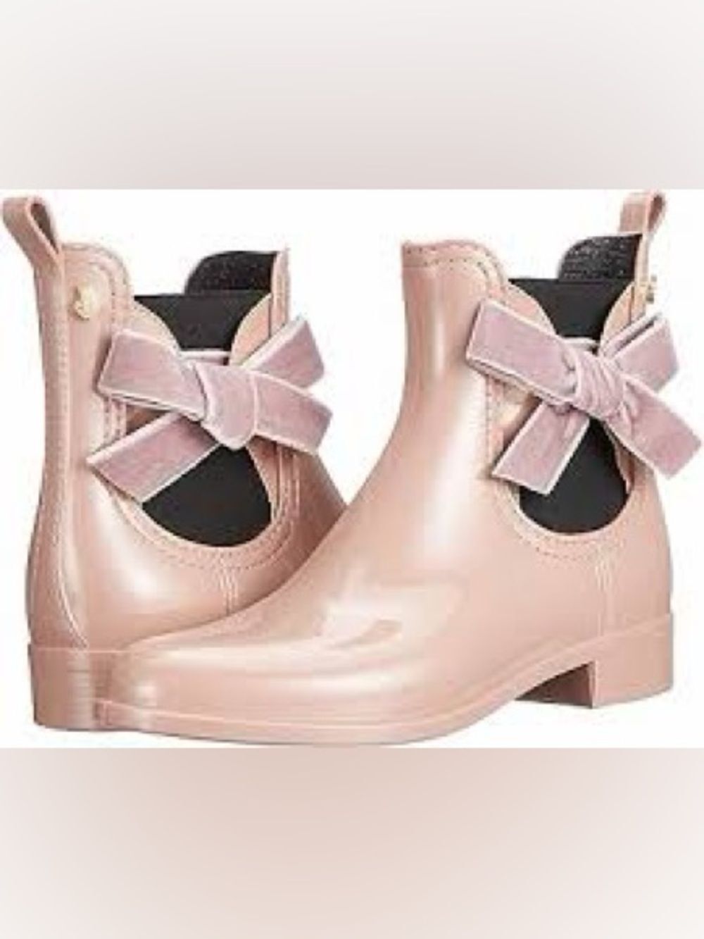 Lemon Jelly Pink Bow Rain Boots - 39